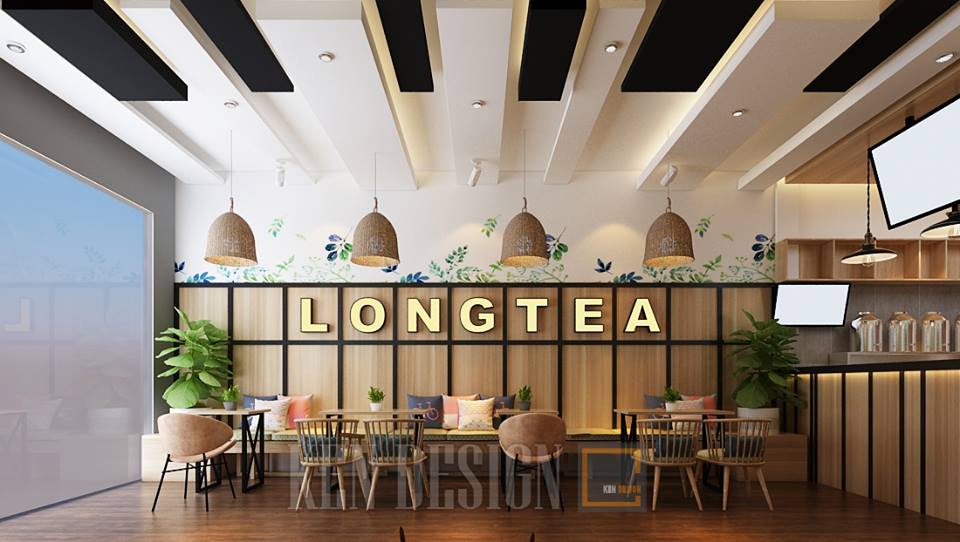 thiết kế quán trà sữa đẹp tại Phú Thọ